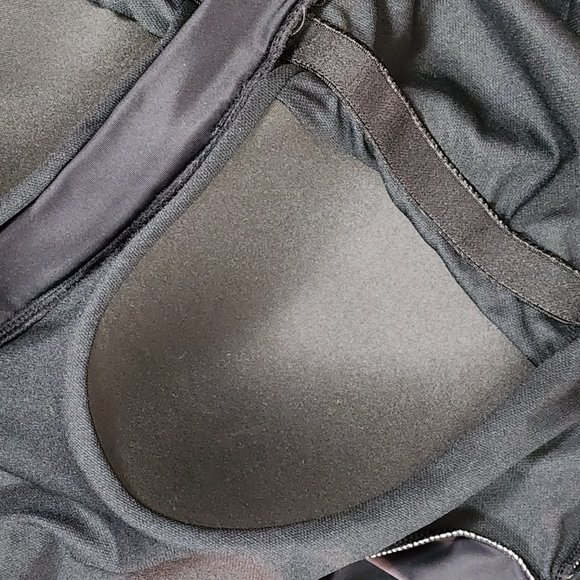 Women's sz XL Zip Front Palm Tree Print Short Sleeve Swim Suit - EXCELLENT - Picture 9 of 14